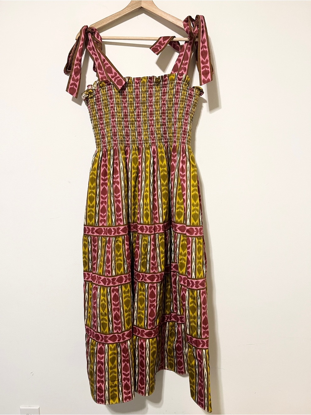 Hill House Home Ellie Nap Dress 2XL Ribbon Smocked Midi Cotton XXL F - Picture 3 of 8